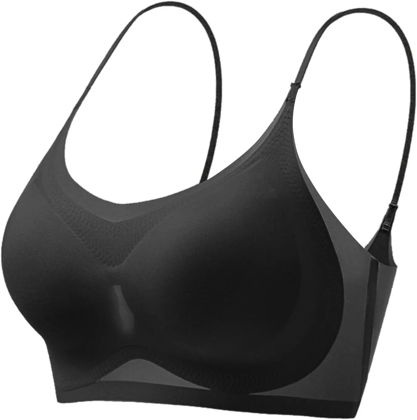 for Large Bust Sports Bra Yoga Sporty Ice Silk Seamless No Show Push Up Sports Bras Gym for Women Supportive Running