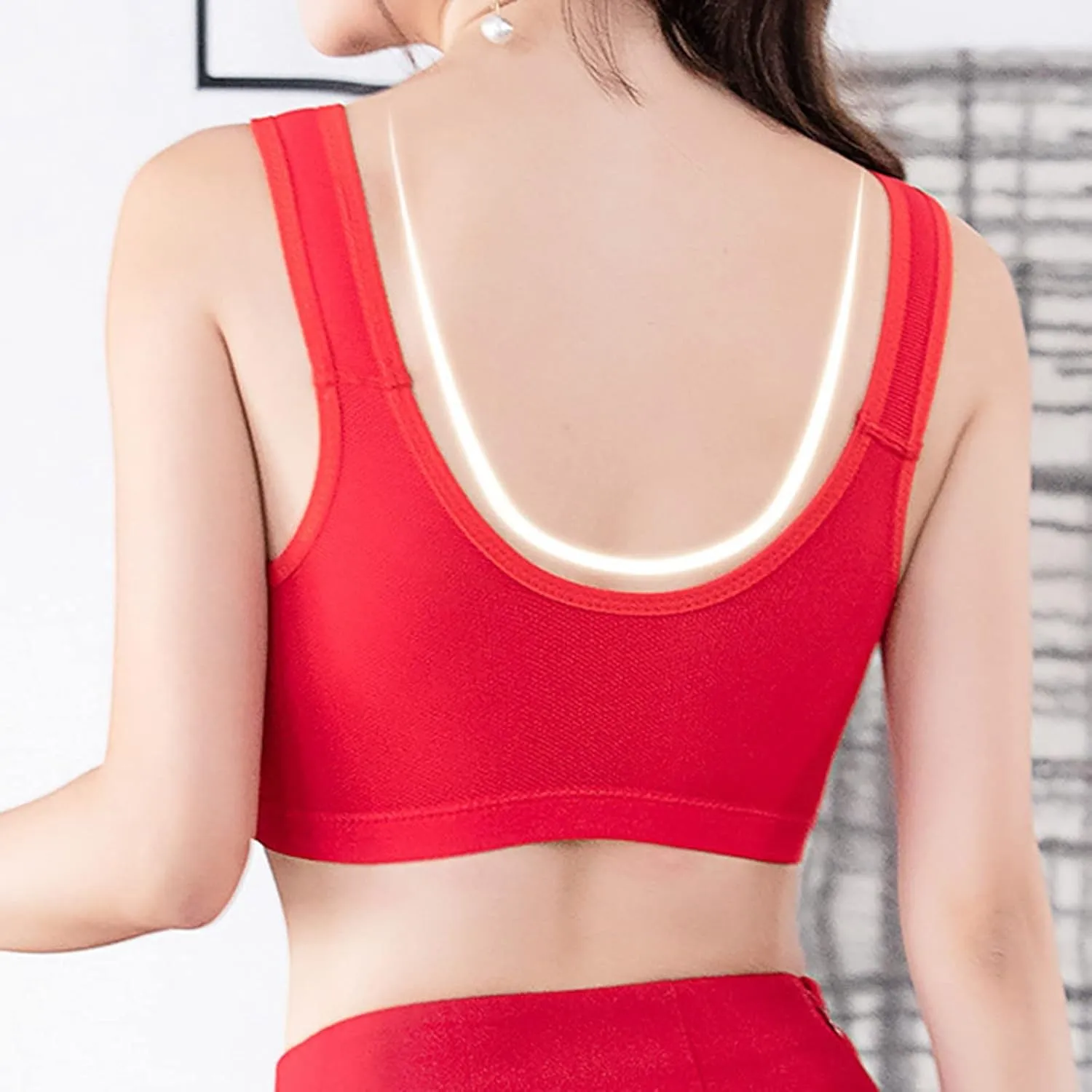 Front Closure Bras for Older Women Sexy Lace Button Bras Seamless Comfortable Push Up Plus Size Breathable Bralettes