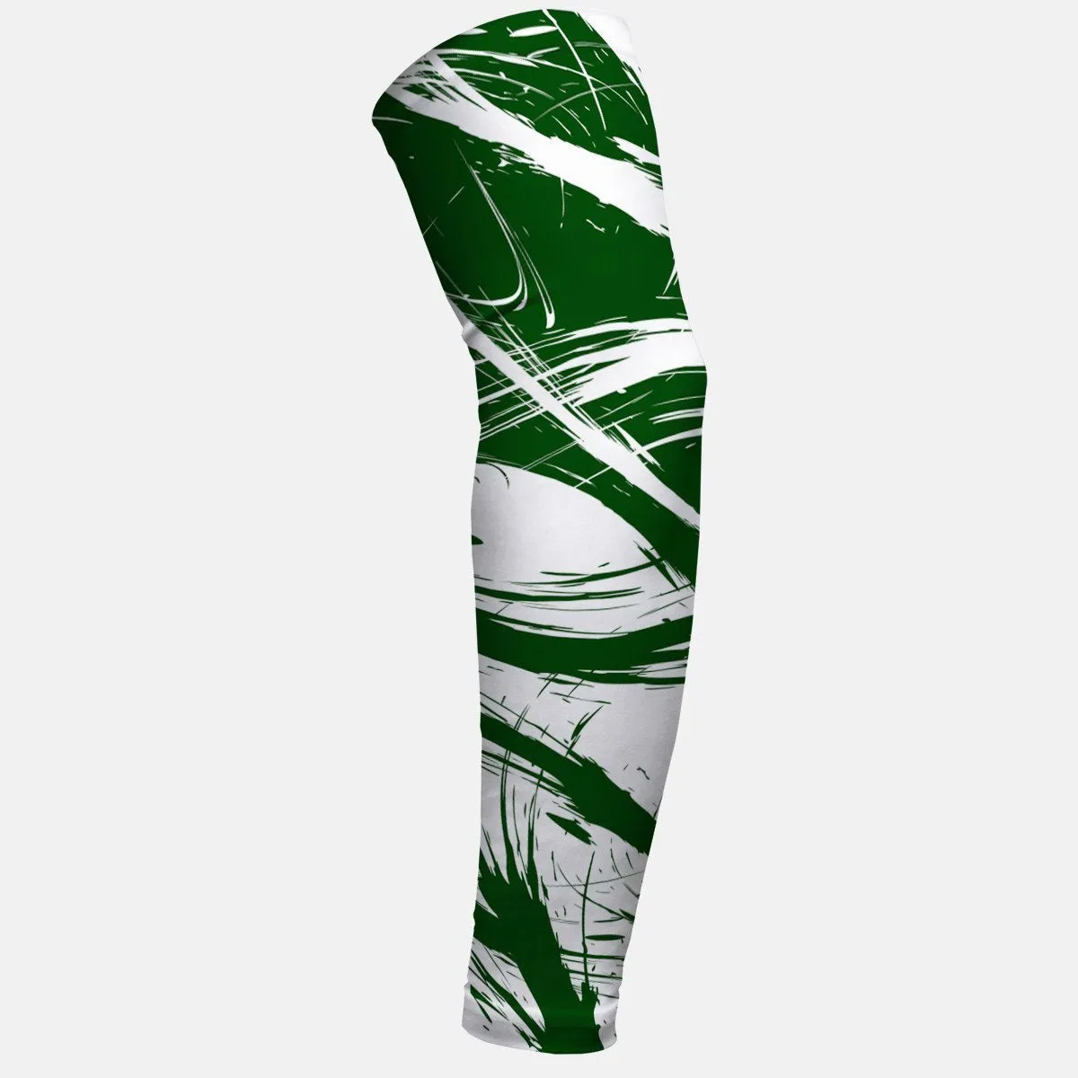 Fury Green and White Kids Arm Sleeve