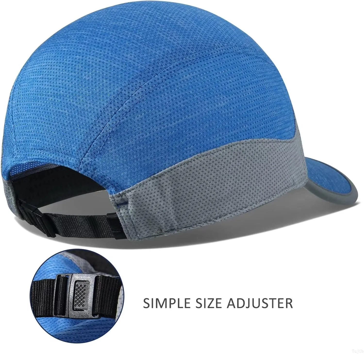 GADIEMKENSD Unstructured Running Hat Quick Dry Reflective Sports Cap Lightweight