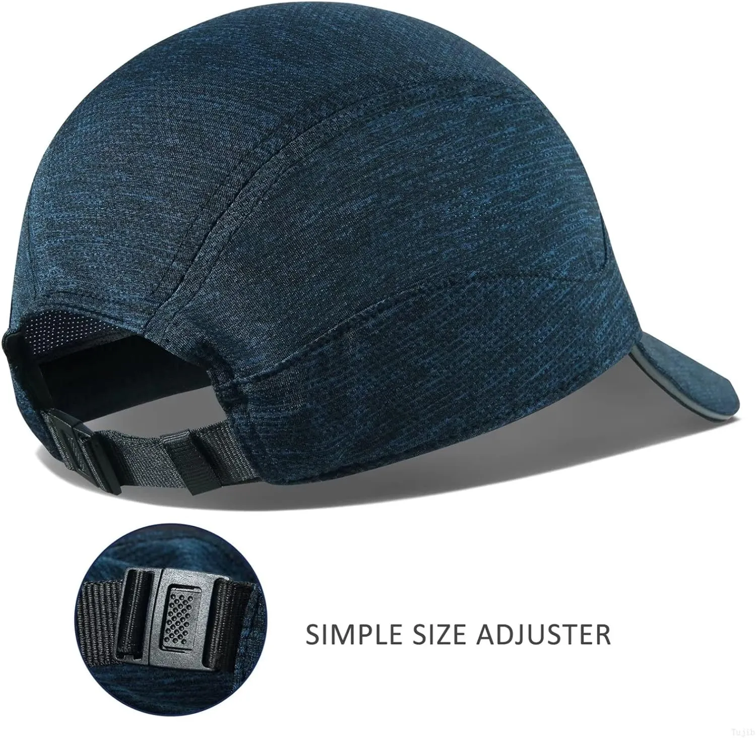 GADIEMKENSD Unstructured Running Hat Quick Dry Reflective Sports Cap Lightweight