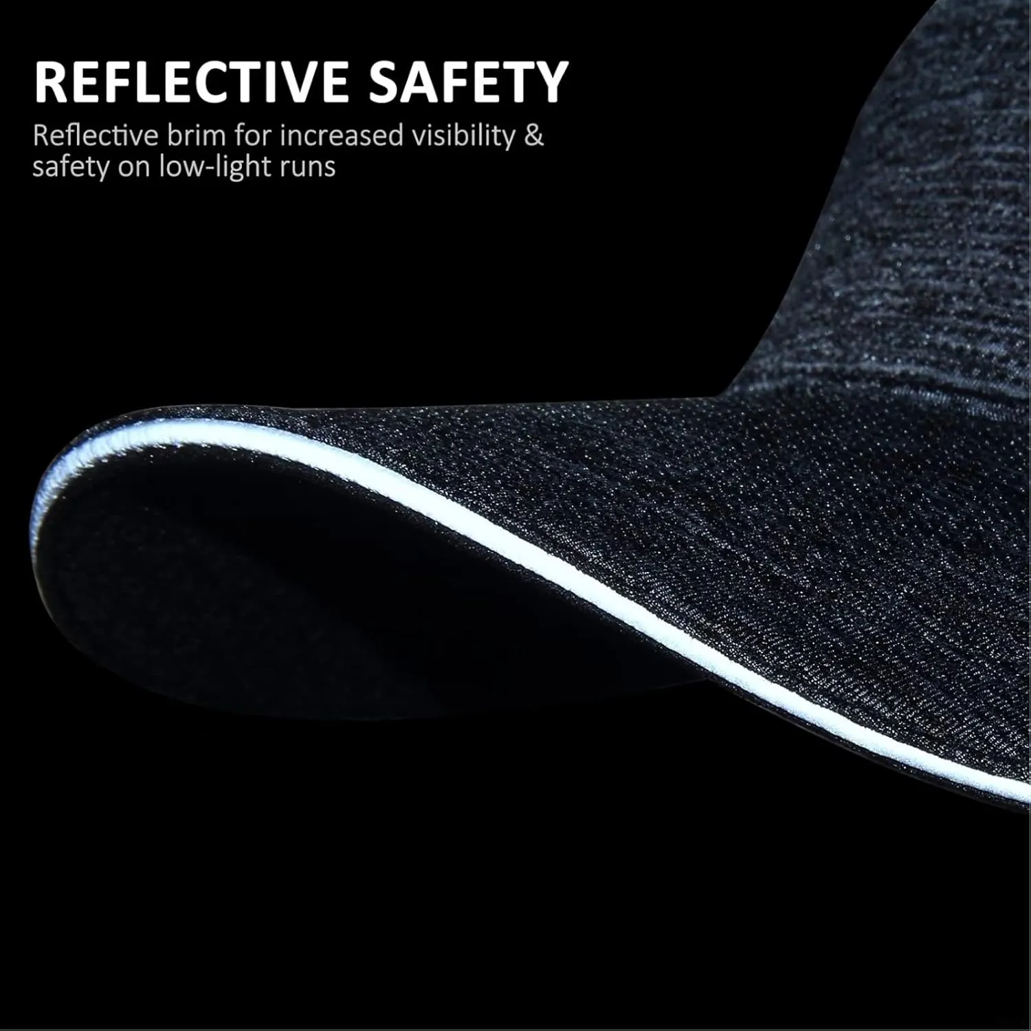 GADIEMKENSD Unstructured Running Hat Quick Dry Reflective Sports Cap Lightweight