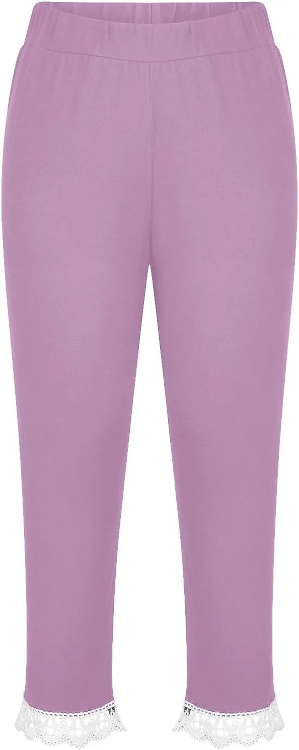 Girls Capri Leggings High Waisted Compression Pants Stretch Active Yoga Tights for Kids Teen Workout Running