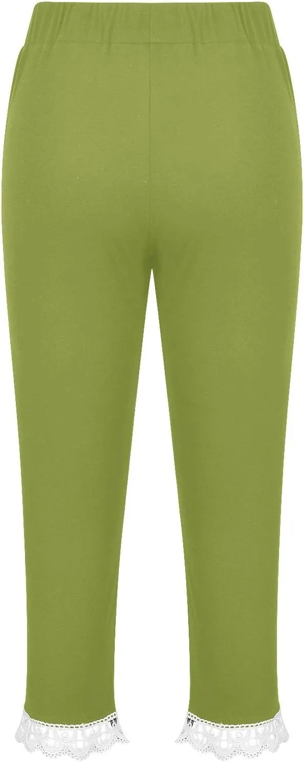 Girls Capri Leggings High Waisted Compression Pants Stretch Active Yoga Tights for Kids Teen Workout Running