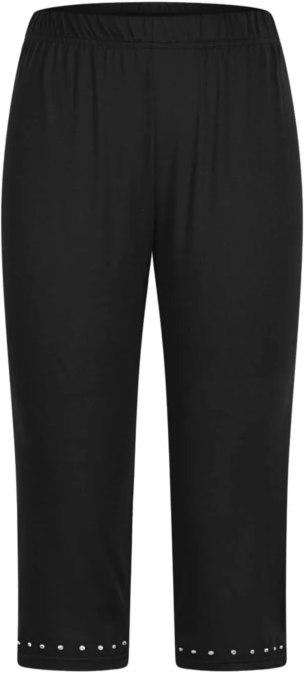 Girls Capri Leggings High Waisted Compression Pants Stretch Active Yoga Tights for Kids Teen Workout Running