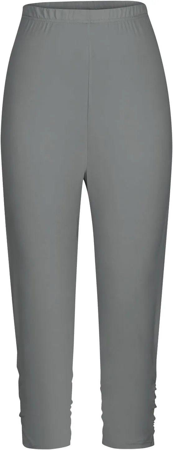 Girls Capri Leggings,High Waisted Compression Pants Stretch Active Yoga Tights for Kids Teen Workout Running