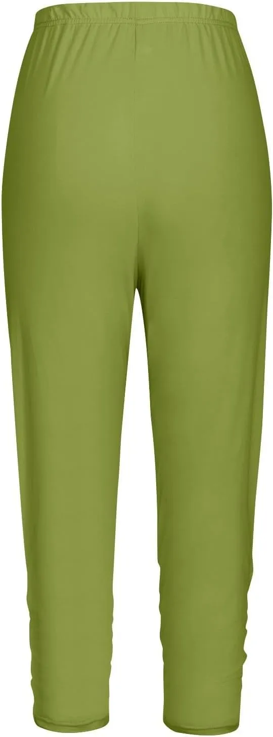 Girls Capri Leggings,High Waisted Compression Pants Stretch Active Yoga Tights for Kids Teen Workout Running