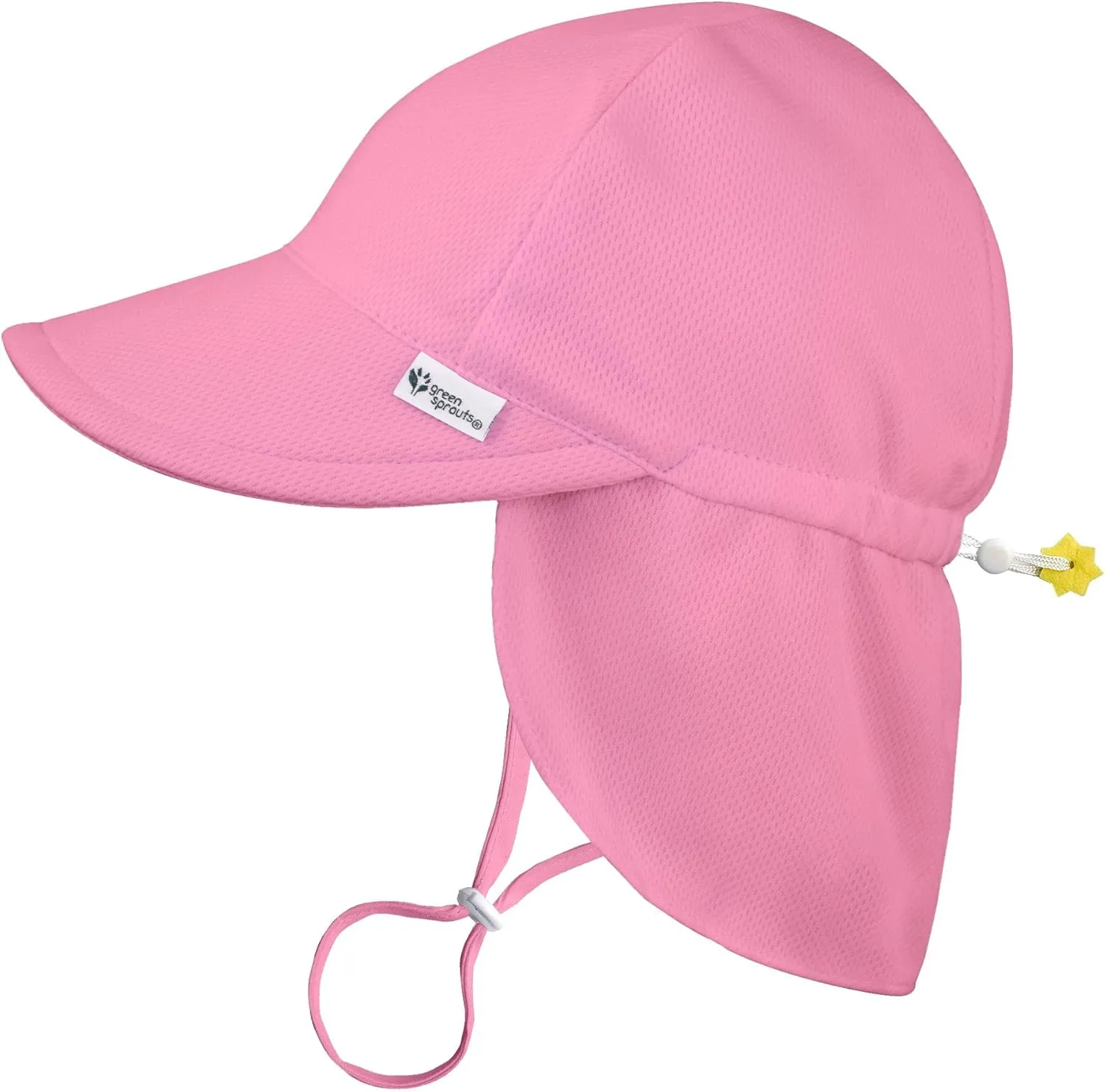green sprouts Baby Girls' Breathable Flap Hat