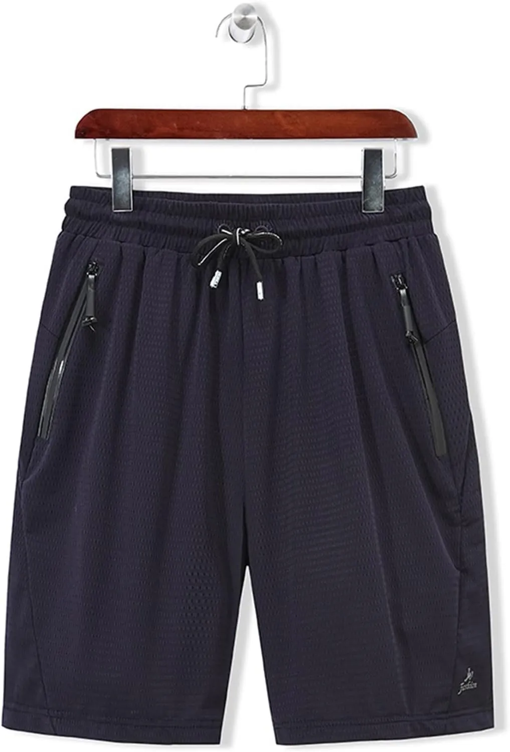 Gym Shorts for Men Ice Slik Mesh Breathable Athletic Shorts Elastic Waist Loose Workout Big and Tall Running Apparel