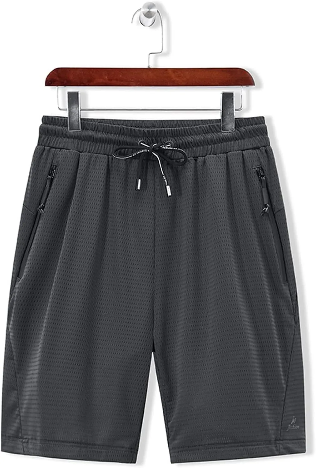 Gym Shorts for Men Ice Slik Mesh Breathable Athletic Shorts Elastic Waist Loose Workout Big and Tall Running Apparel
