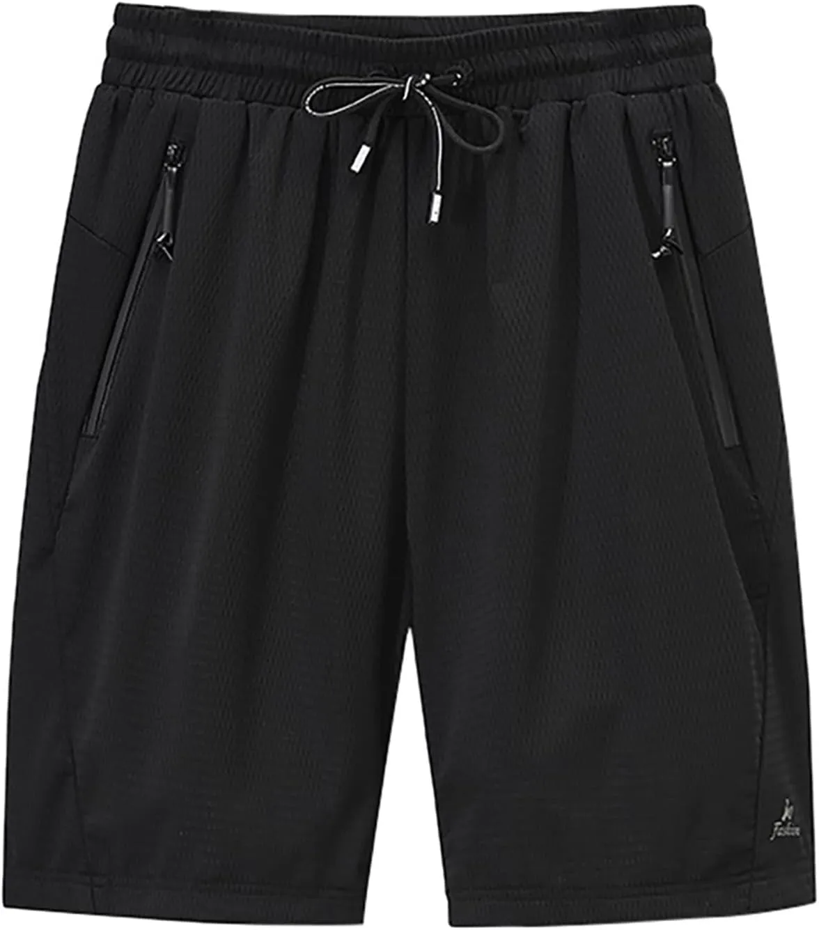 Gym Shorts for Men Ice Slik Mesh Breathable Athletic Shorts Elastic Waist Loose Workout Big and Tall Running Apparel