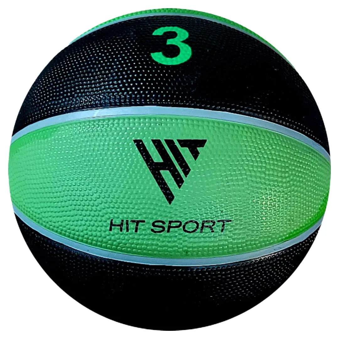 Hit Sport Trainer Basketball (10 Pack with Carry Bag) | Size 3 (Green)