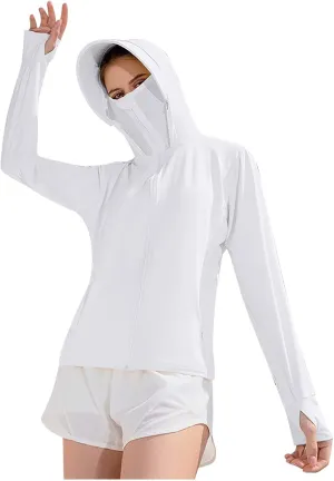 Hooded Shirt for Women Summer Sun Protection Cooling Long Sleeve Lightweight Hiking Camping Outdoor Clothing 2025