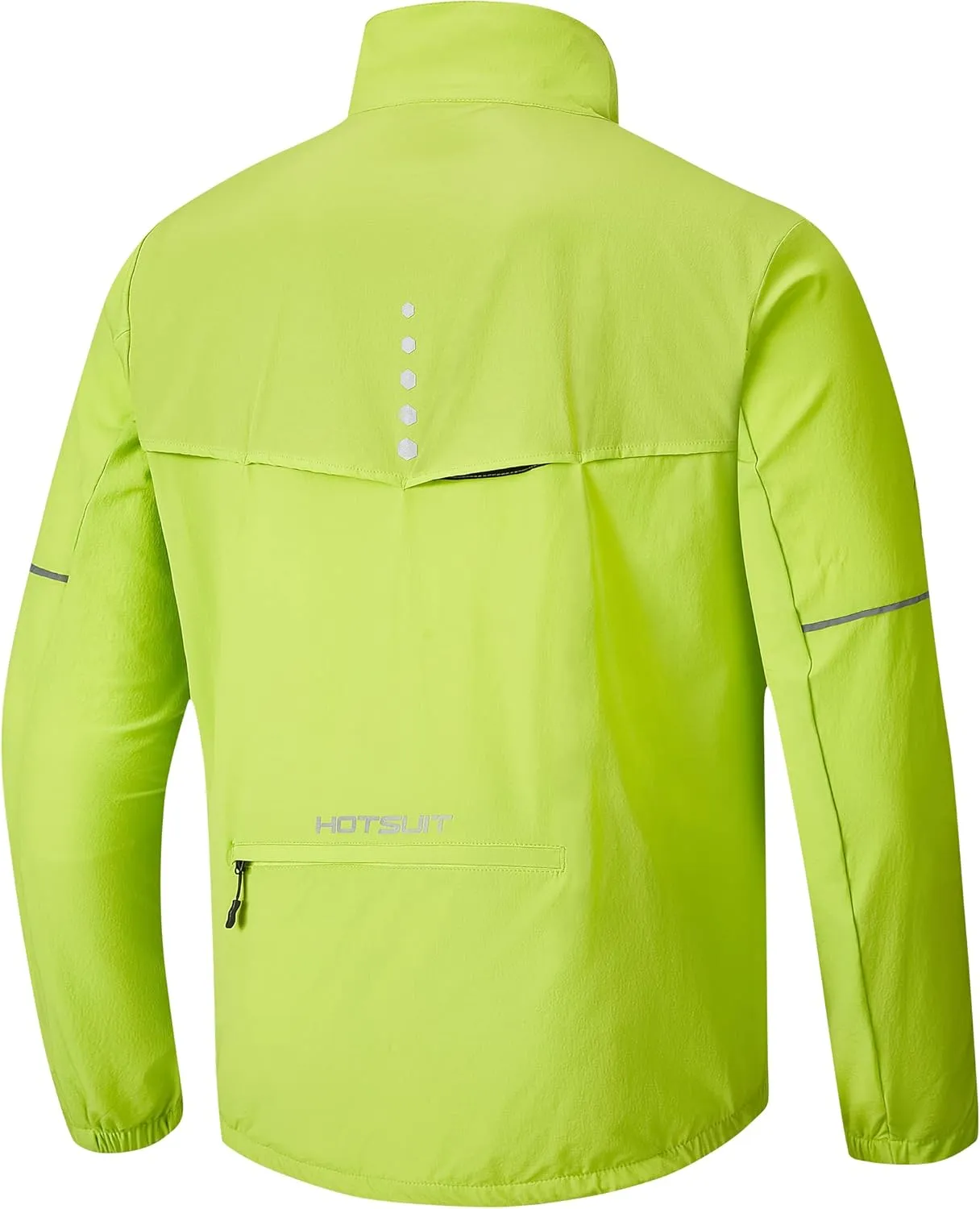 HOTSUIT Cycling Rain Jacket for Men Breathable Running Jacket Waterproof Biking Windbreaker