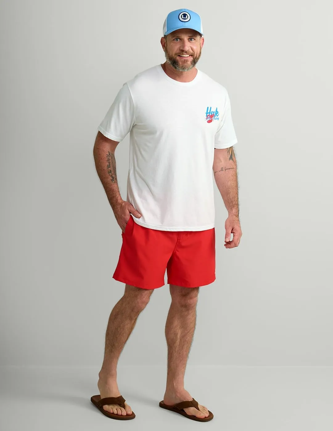 HUK Mens Fishing Graphic Tee, Performance Short Sleeve, Quick-Dry