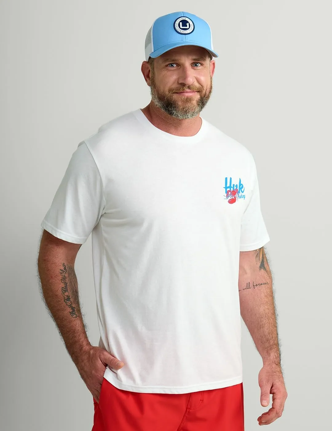HUK Mens Fishing Graphic Tee, Performance Short Sleeve, Quick-Dry