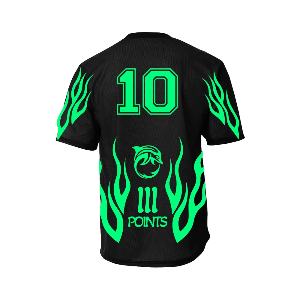 III Points 23 Number 10 Black Soccer Jersey