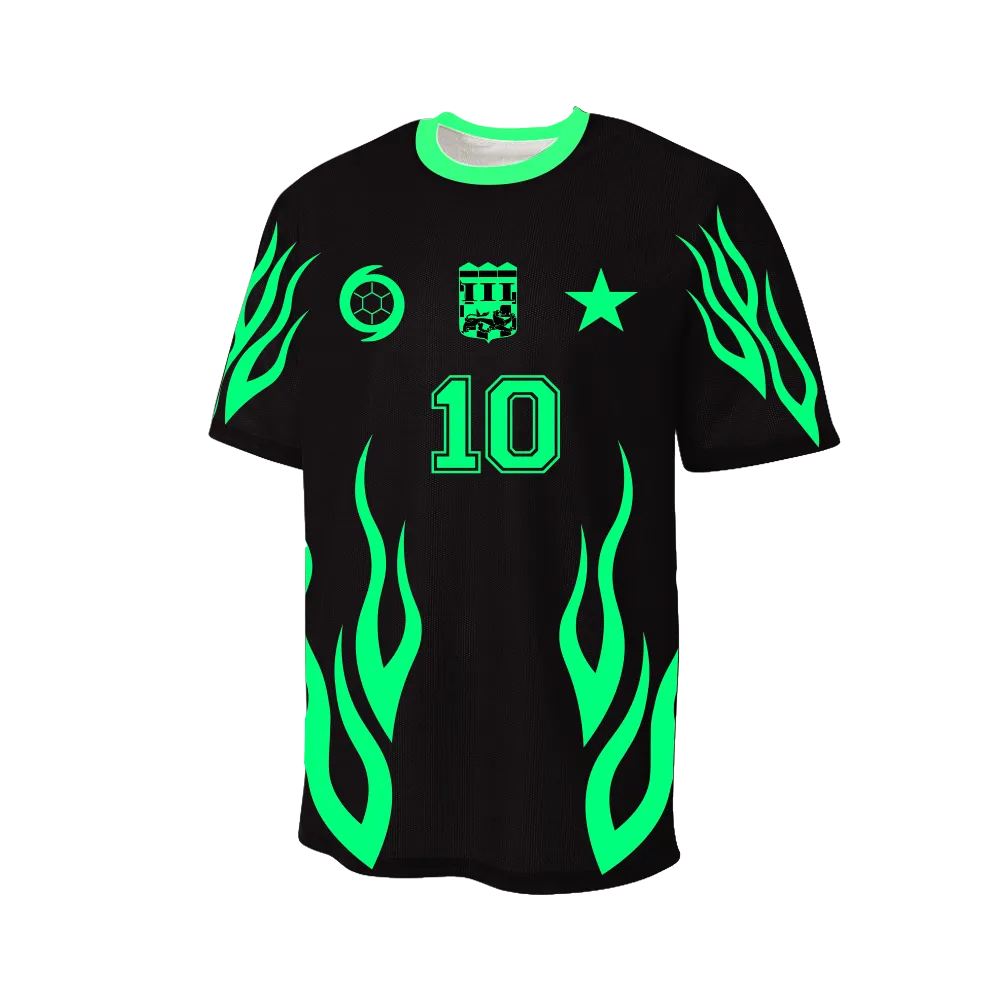 III Points 23 Number 10 Black Soccer Jersey