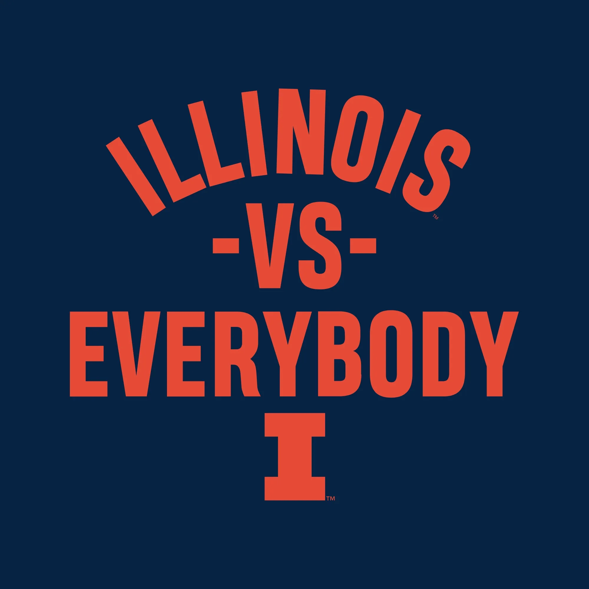 Illinois Vs Everybody Hoodie - Navy