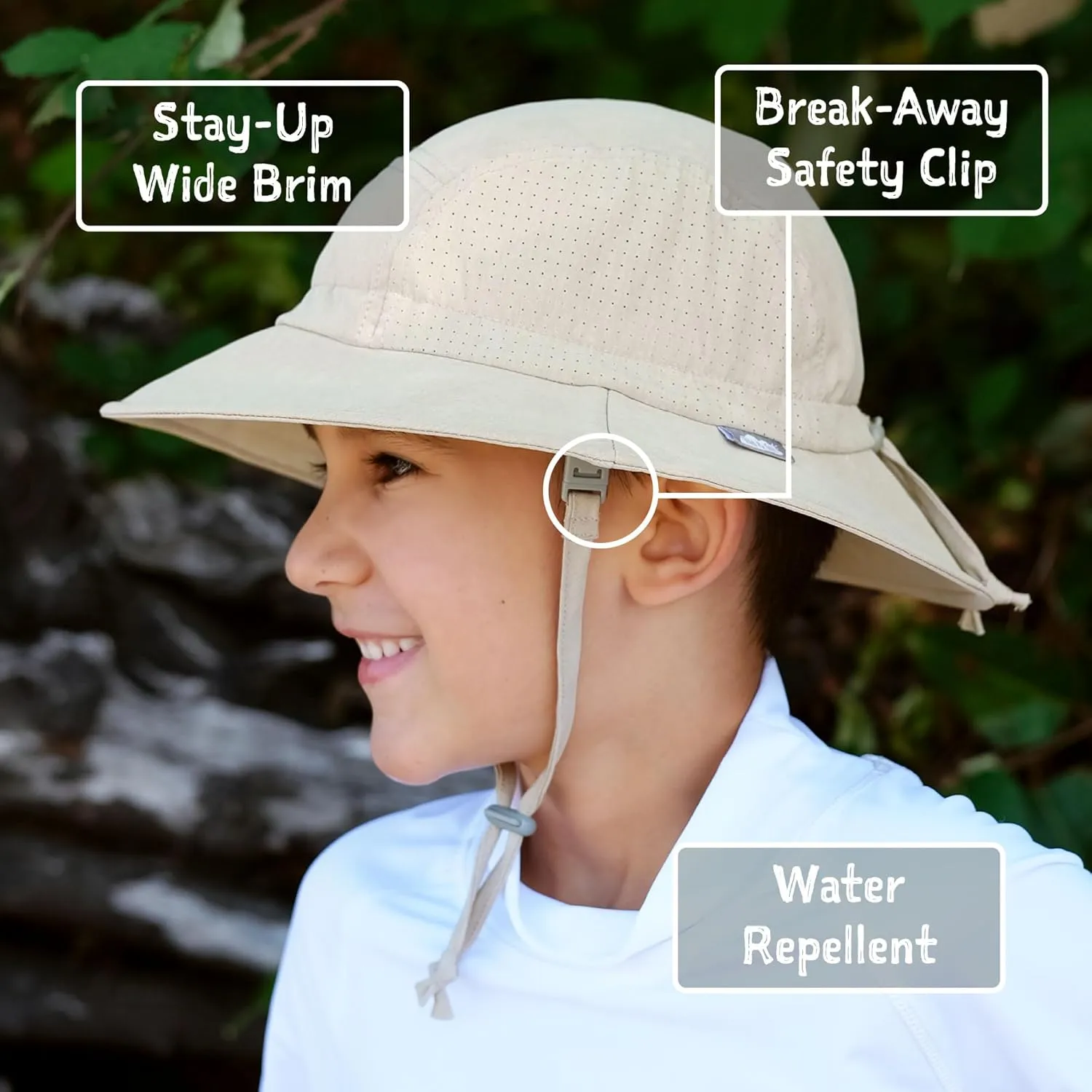 JAN & JUL Quick-Dry Sun-Hat for Toddlers and Kids