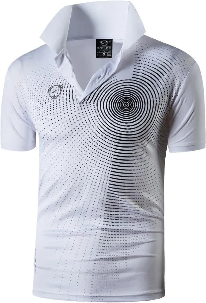 jeansian Men's 3 Packs Ourdoor Sport Quick Dry Polo T-Shirt Tee Tshirt Golf Tennis Bowling Fit LSL195
