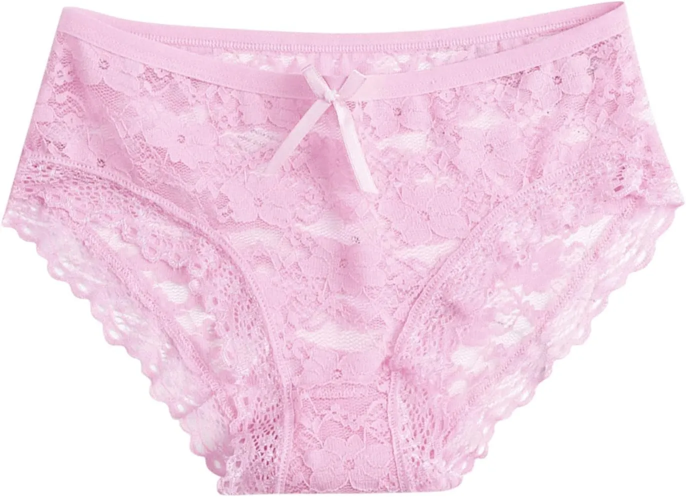 Lace Underwear for Women Sexy Seamless Low Rise Bikini Briefs Stretch Full Coverage Ladies Cheeky Hipster Panties