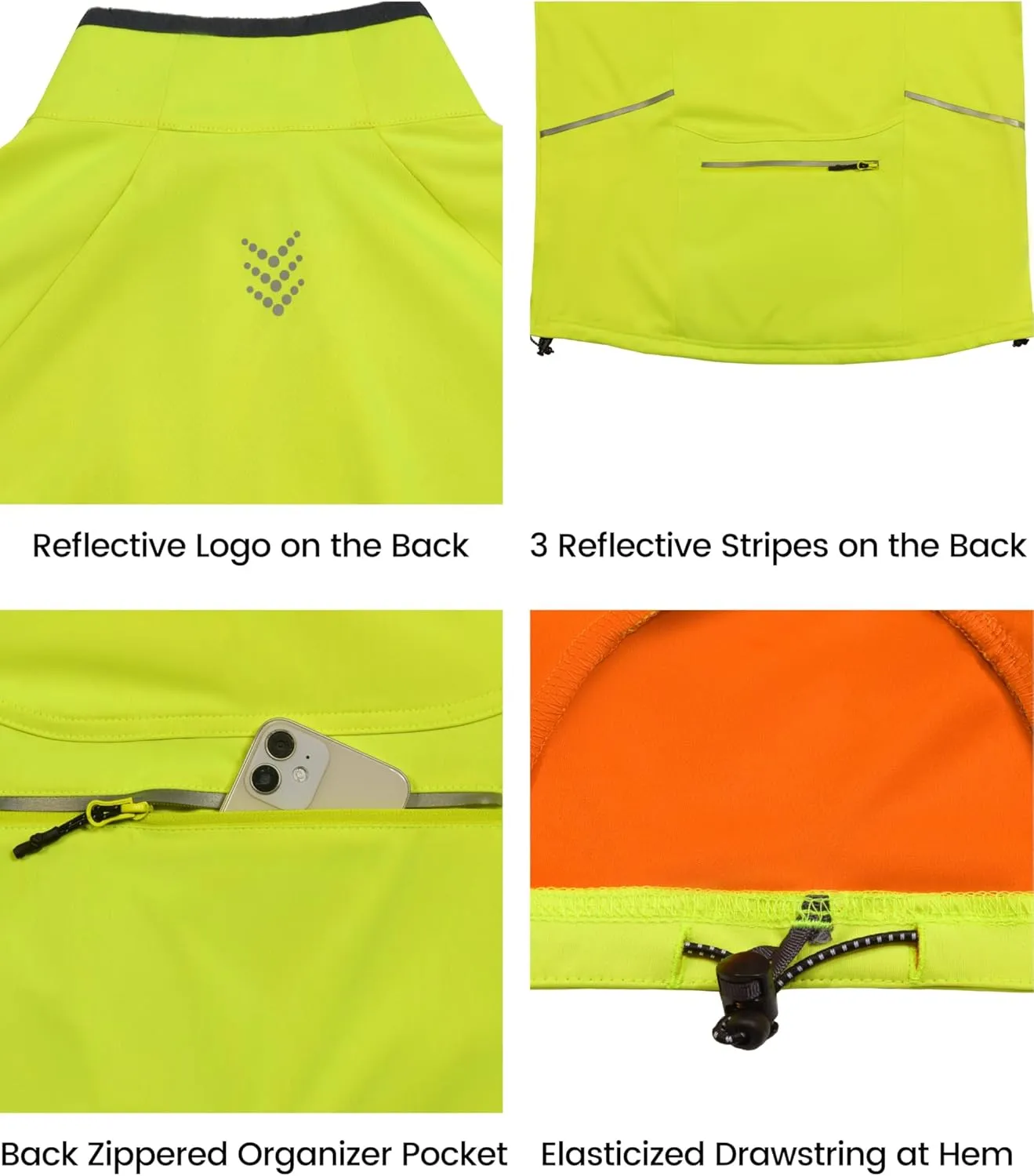 Little Donkey Andy Men's Lightweight Hooded Softshell Jacket for Running Travel Hiking, Windproof Outerwear, Water Repellent
