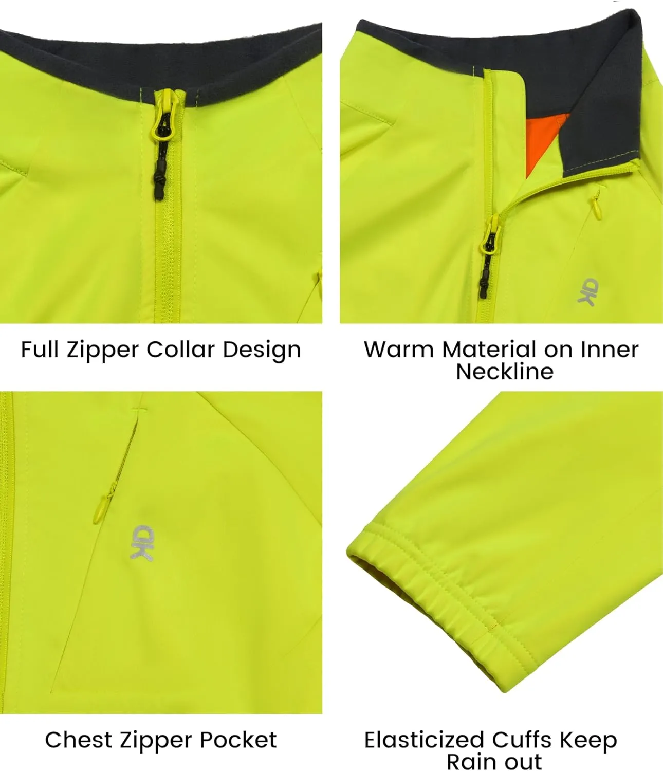 Little Donkey Andy Men's Lightweight Hooded Softshell Jacket for Running Travel Hiking, Windproof Outerwear, Water Repellent