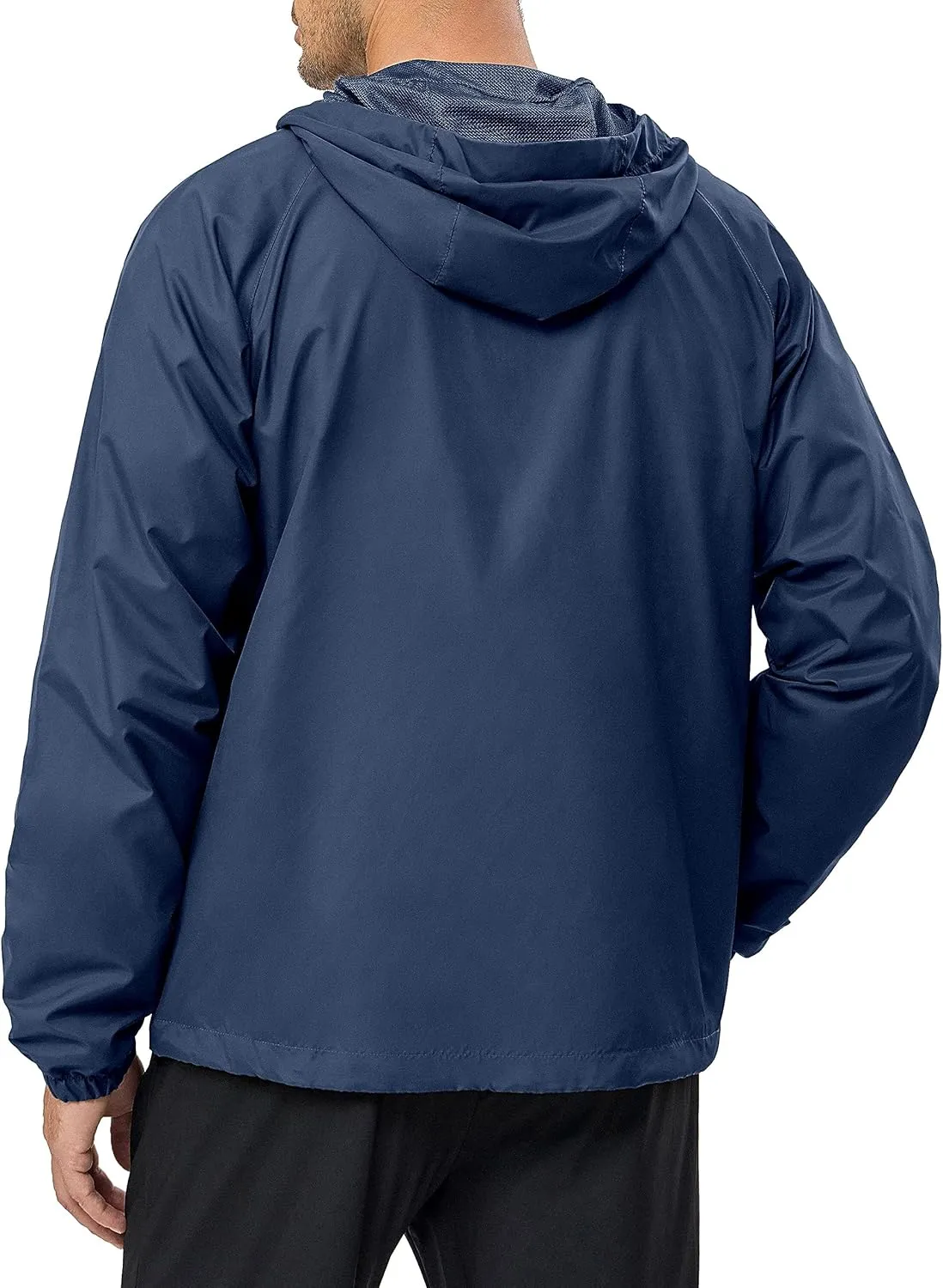 Little Donkey Andy Men’s Lightweight Windbreaker Jacket Breathable Windproof Hooded Wind Coat Hiking Running Golf Travel