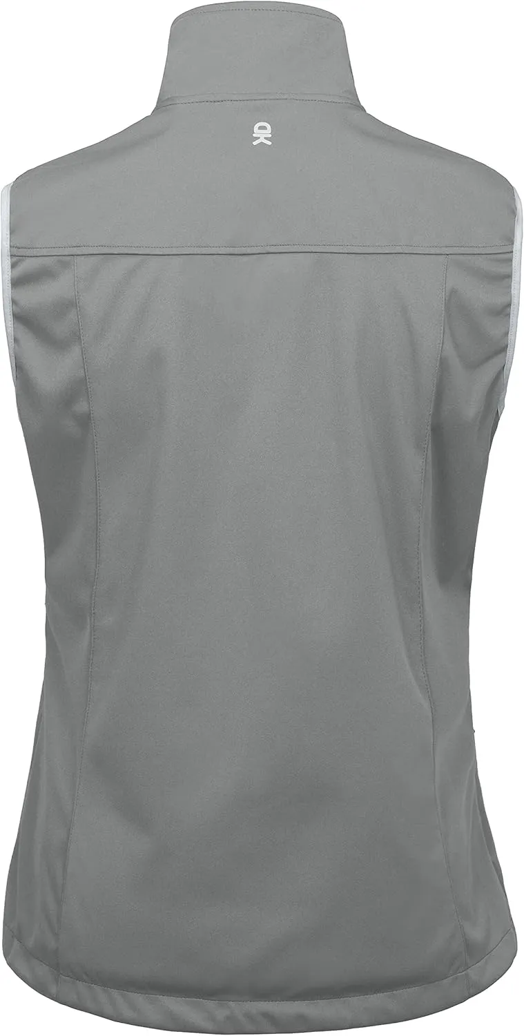 Little Donkey Andy Women's Lightweight Softshell Vest, Windproof Sleeveless Jacket for Running Hiking Travel