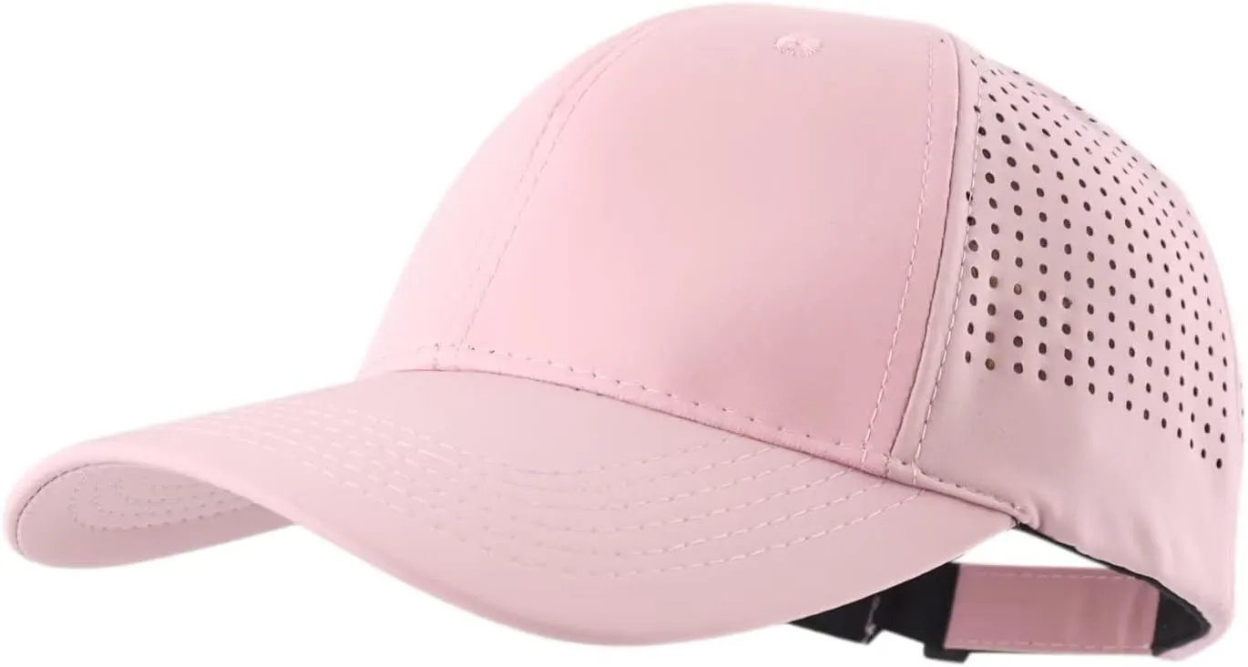 LLmoway Breathable Quick-Dry Baseball Cap UV Protection 6-Panel Ventilated Adjustable Hat Men Women Running Golf Hiking