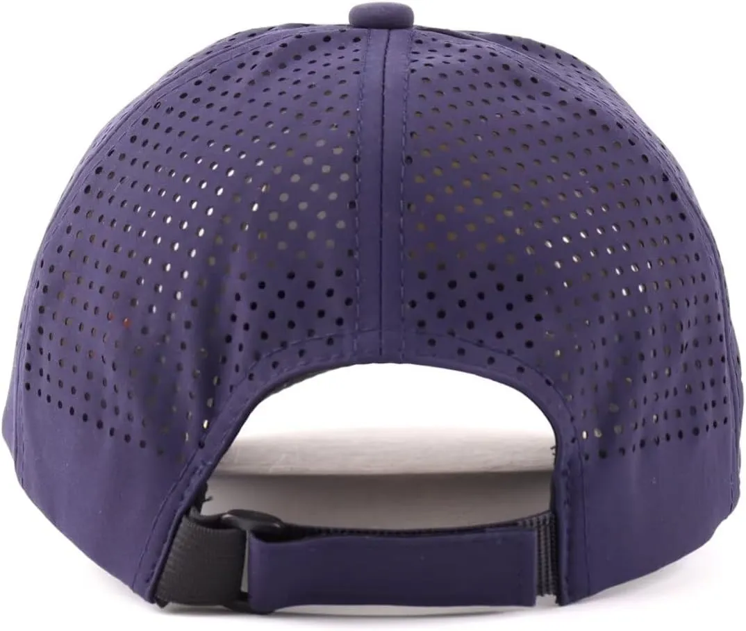 LLmoway Breathable Quick-Dry Baseball Cap UV Protection 6-Panel Ventilated Adjustable Hat Men Women Running Golf Hiking
