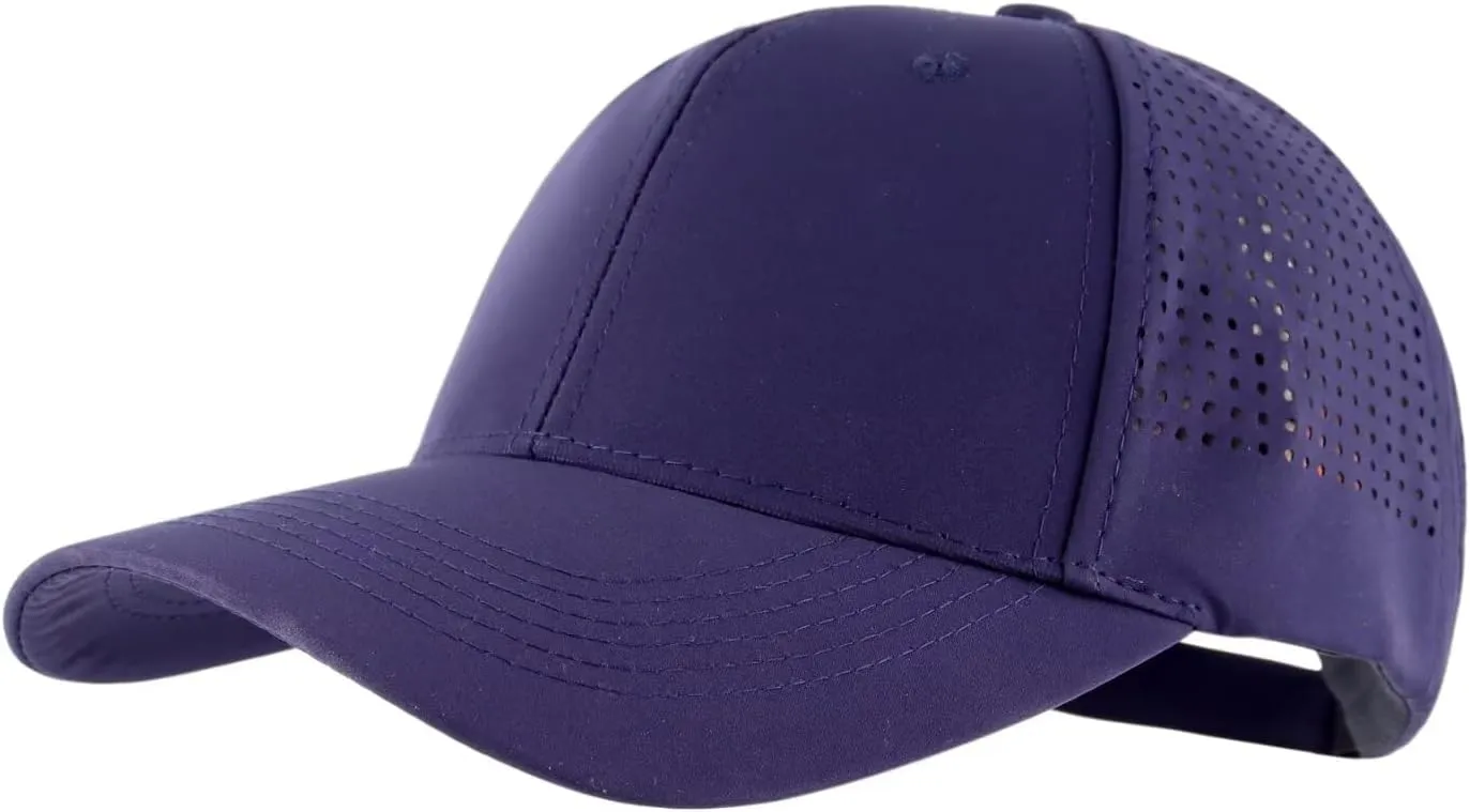 LLmoway Breathable Quick-Dry Baseball Cap UV Protection 6-Panel Ventilated Adjustable Hat Men Women Running Golf Hiking
