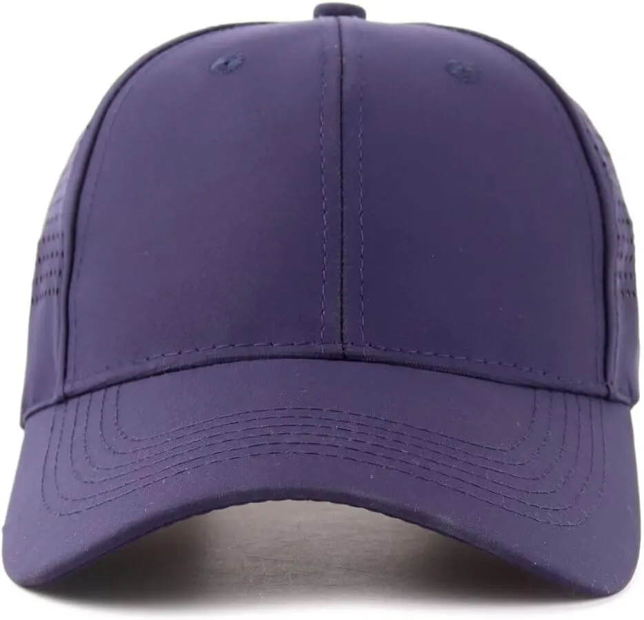 LLmoway Breathable Quick-Dry Baseball Cap UV Protection 6-Panel Ventilated Adjustable Hat Men Women Running Golf Hiking