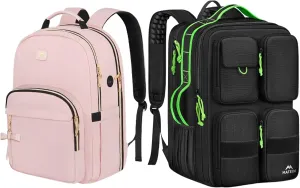 MATEIN Laptop Travel Backpack for Men Women 17 Inch, Extra Large Travel Backpack TSA Approved with Multiple Pockets and Luggage Strap