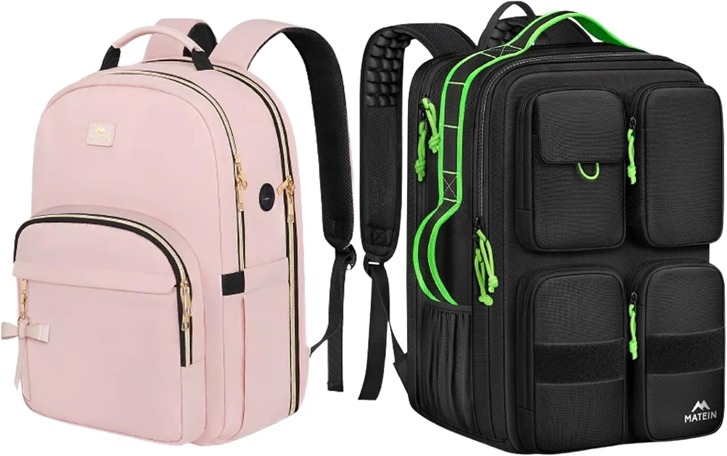 MATEIN Laptop Travel Backpack for Men Women 17 Inch, Extra Large Travel Backpack TSA Approved with Multiple Pockets and Luggage Strap