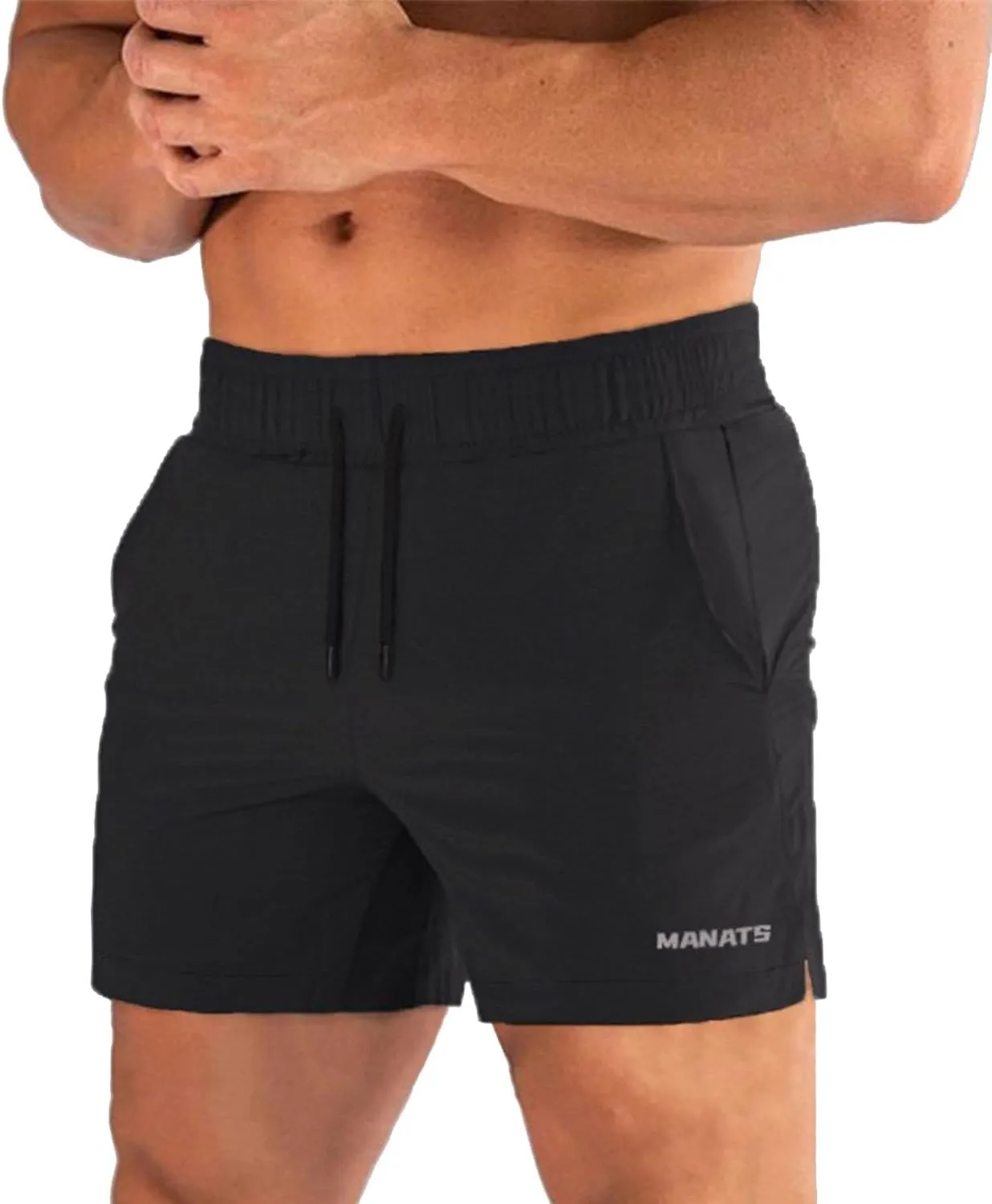 maytopia Men's Gym Shorts 5 Inch Quick Dry Running Workout Shorts Lightweight Fitted Athletic Shorts with Pockets
