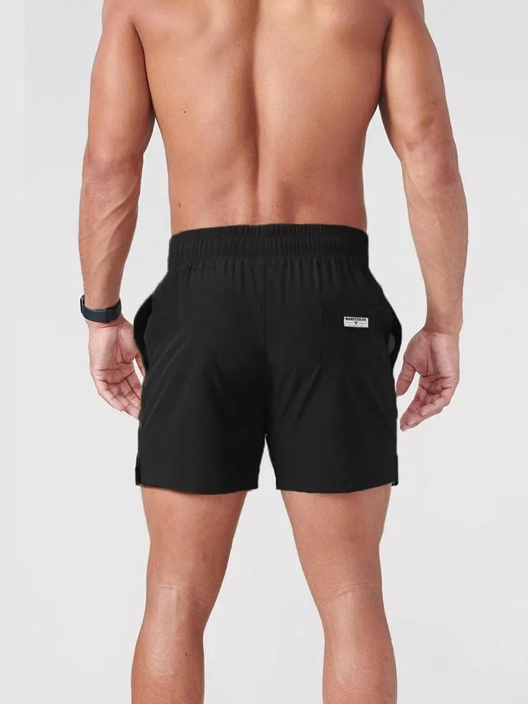 maytopia Men's Gym Shorts 5 Inch Quick Dry Running Workout Shorts Lightweight Fitted Athletic Shorts with Pockets