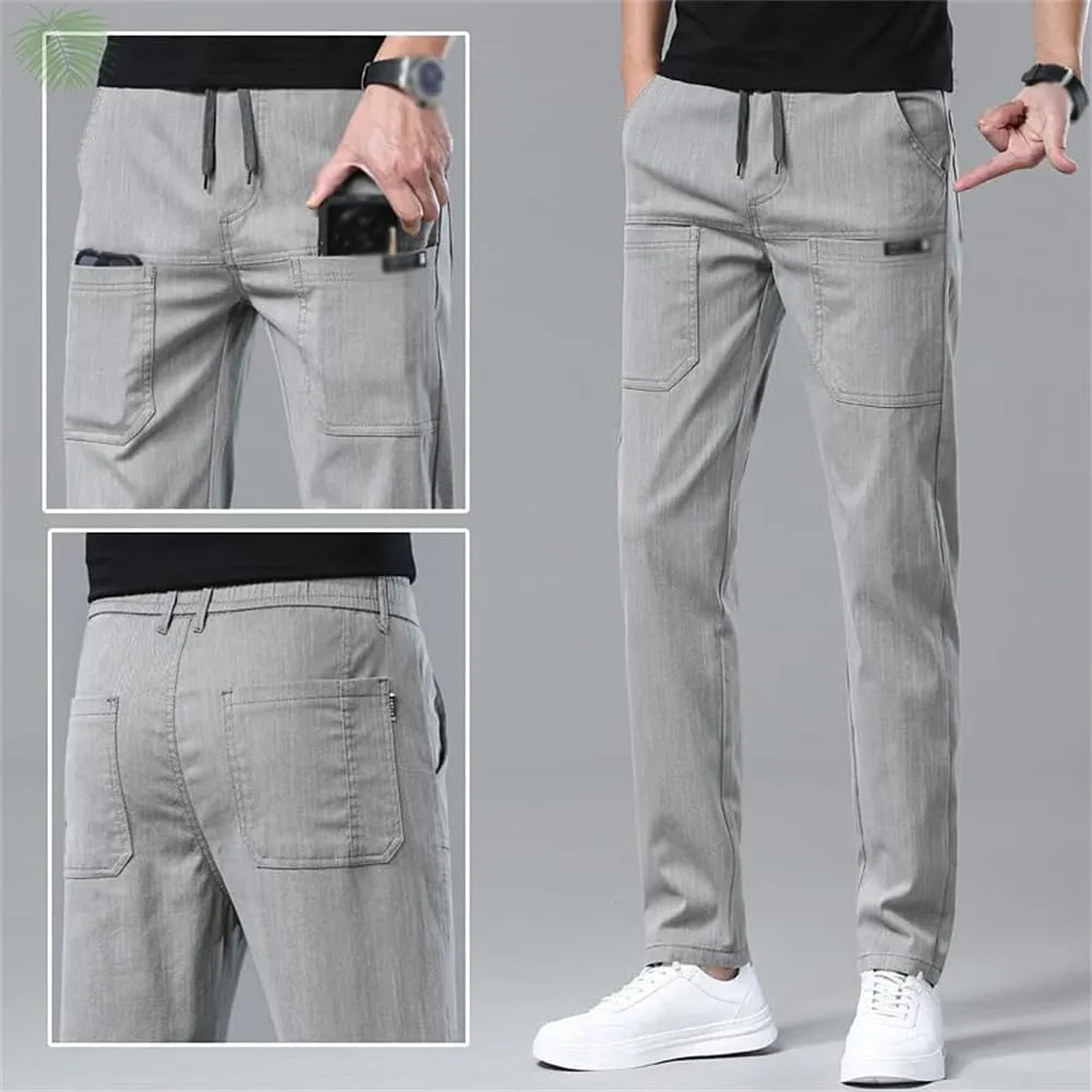 Mencomfy Cargo Pants, Men's High Stretch Multi-Pocket Cargo Pants, Men Comfy High Stretch Pant Multipants Luxury Trousers