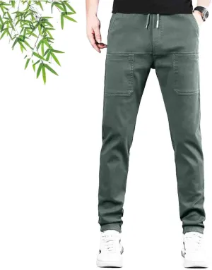 Mencomfy Cargo Pants, Men's High Stretch Multi-Pocket Cargo Pants, Men Comfy High Stretch Pant Multipants Luxury Trousers