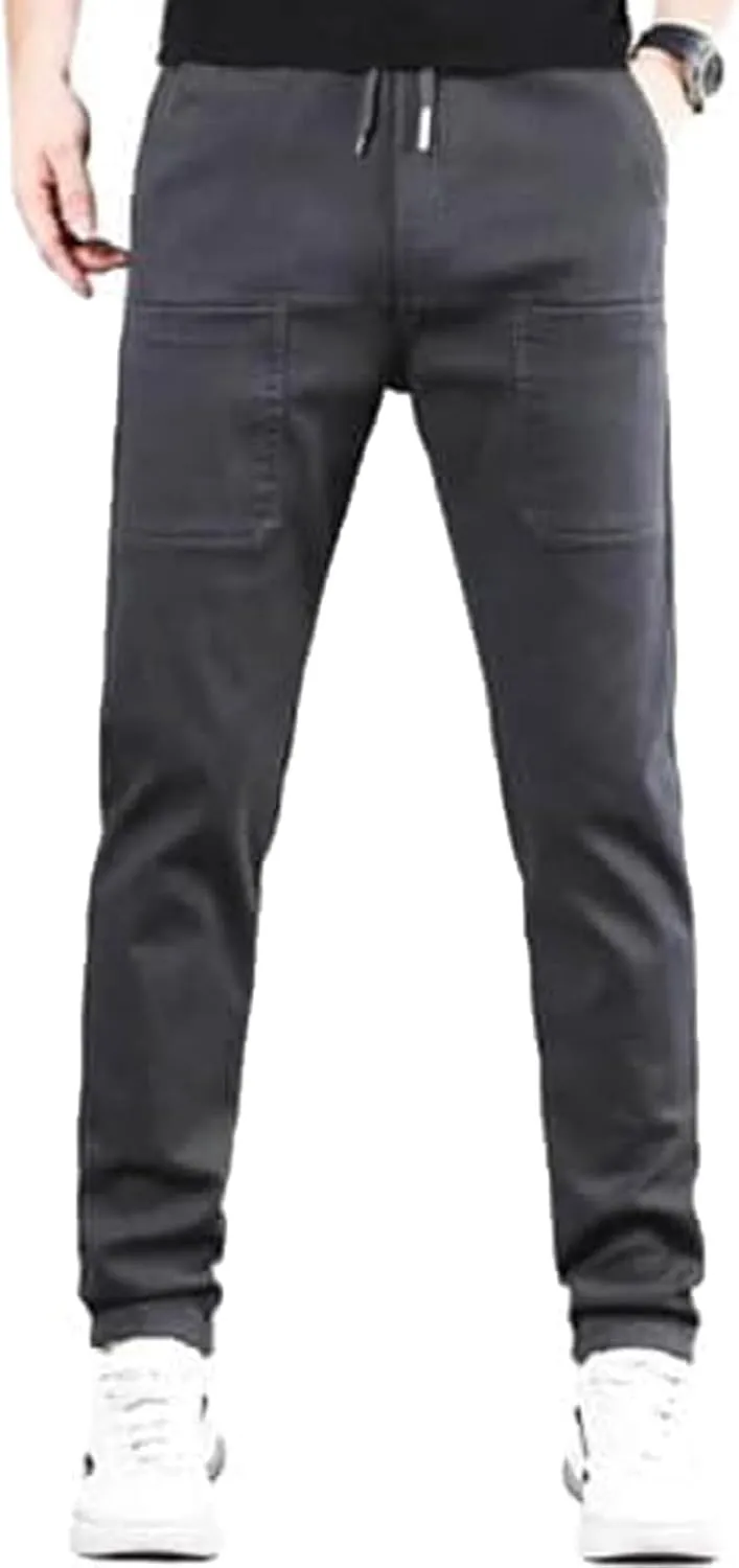 Mencomfy Cargo Pants, MultiPants - High Stretch Multi-Pocket Durable Cargo Pants for Men