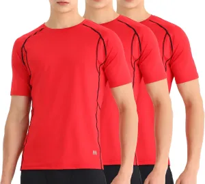 Men's 3-Pack Compression Shirts: Moisture-Wicking, Quick-Dry Baselayer for Gym & Running