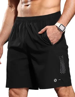 Men's Athletic Running Shorts Quick Dry 7" Lightweight Workout Shorts Training Sports Gym Hiking Basketball