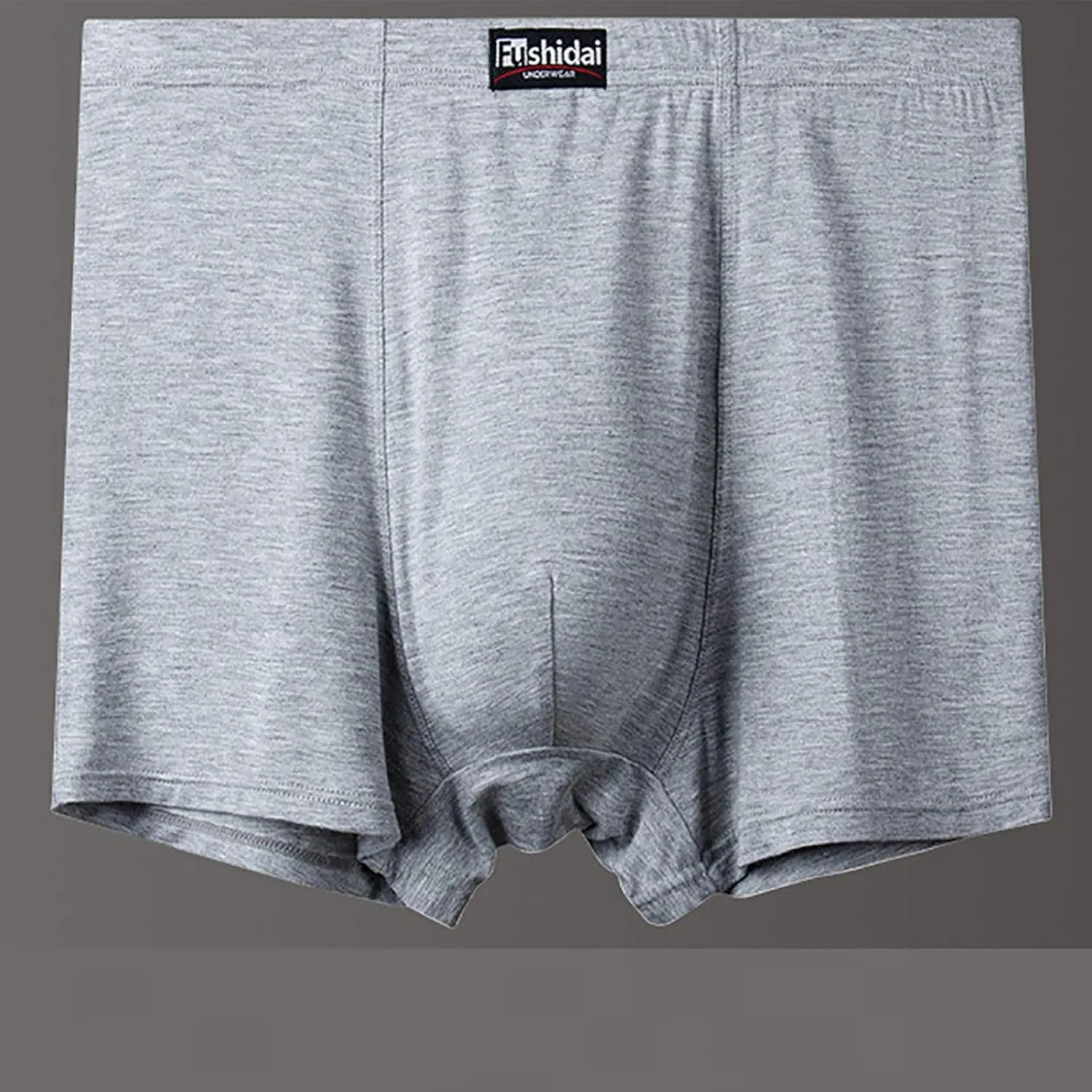 Mens Boxer Briefs Breathable Stretch Underwear Plus-Size Seamless Breathable Boxers Panties Skin-Friendly Briefs