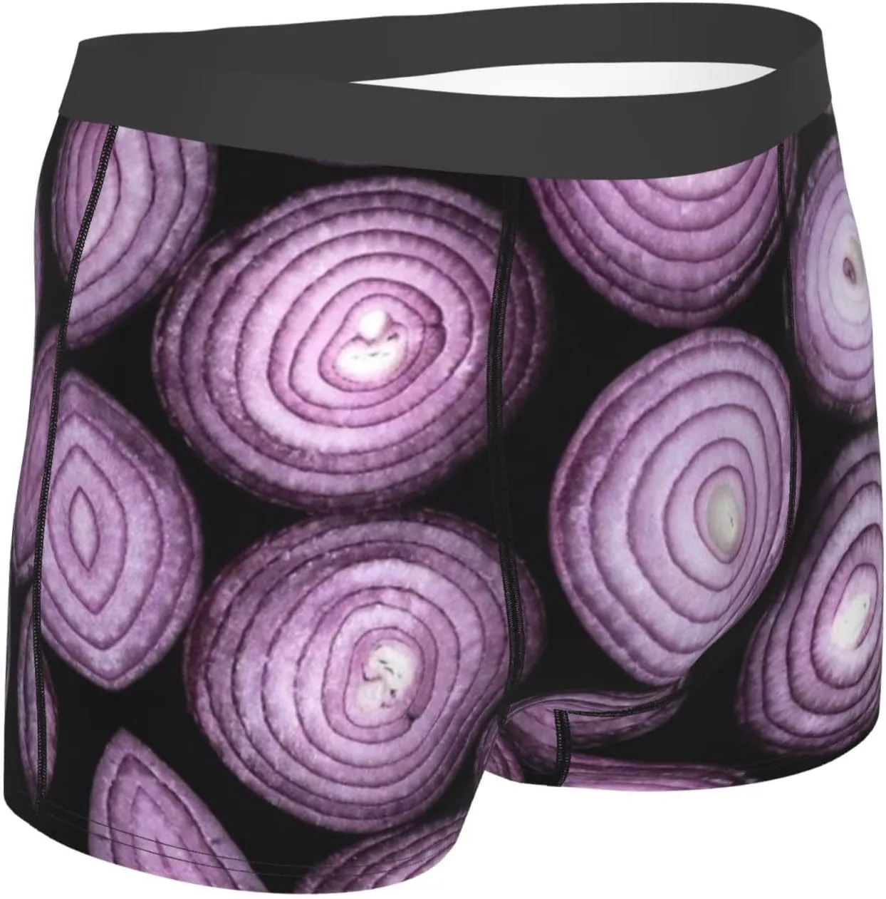 Mens Boxer Briefs Comfortable Breathable Underwear (Onion,)