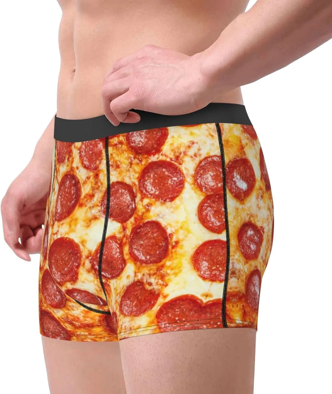 Mens Boxer Briefs Comfortable Breathable Underwear (Onion,)