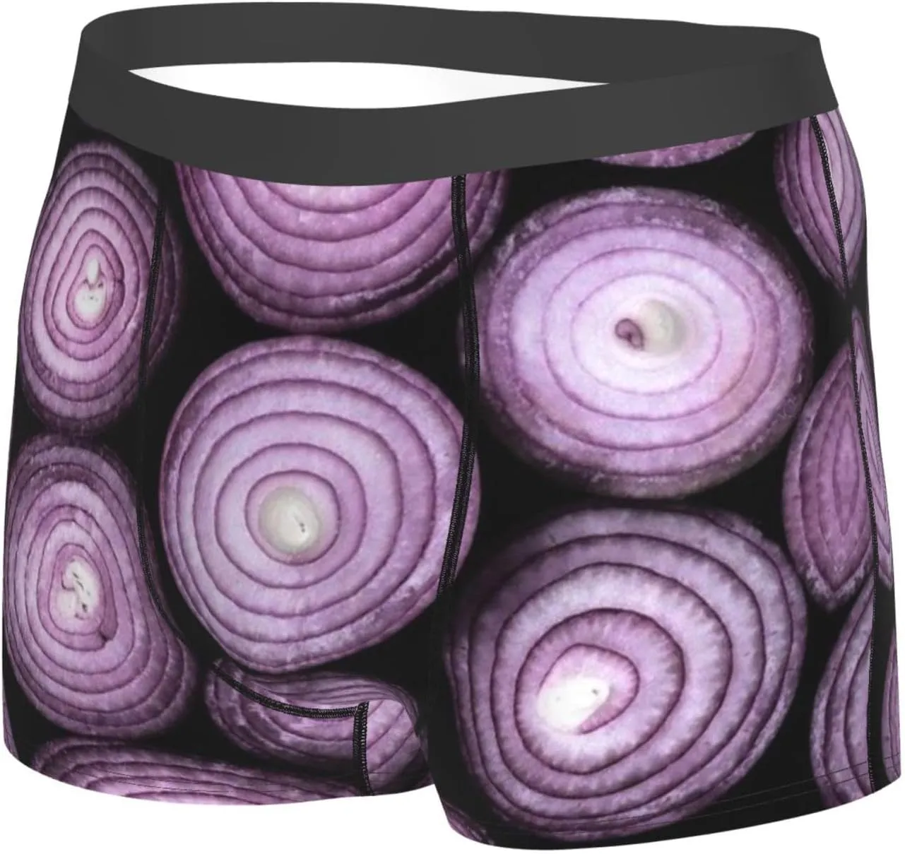 Mens Boxer Briefs Comfortable Breathable Underwear (Onion,)