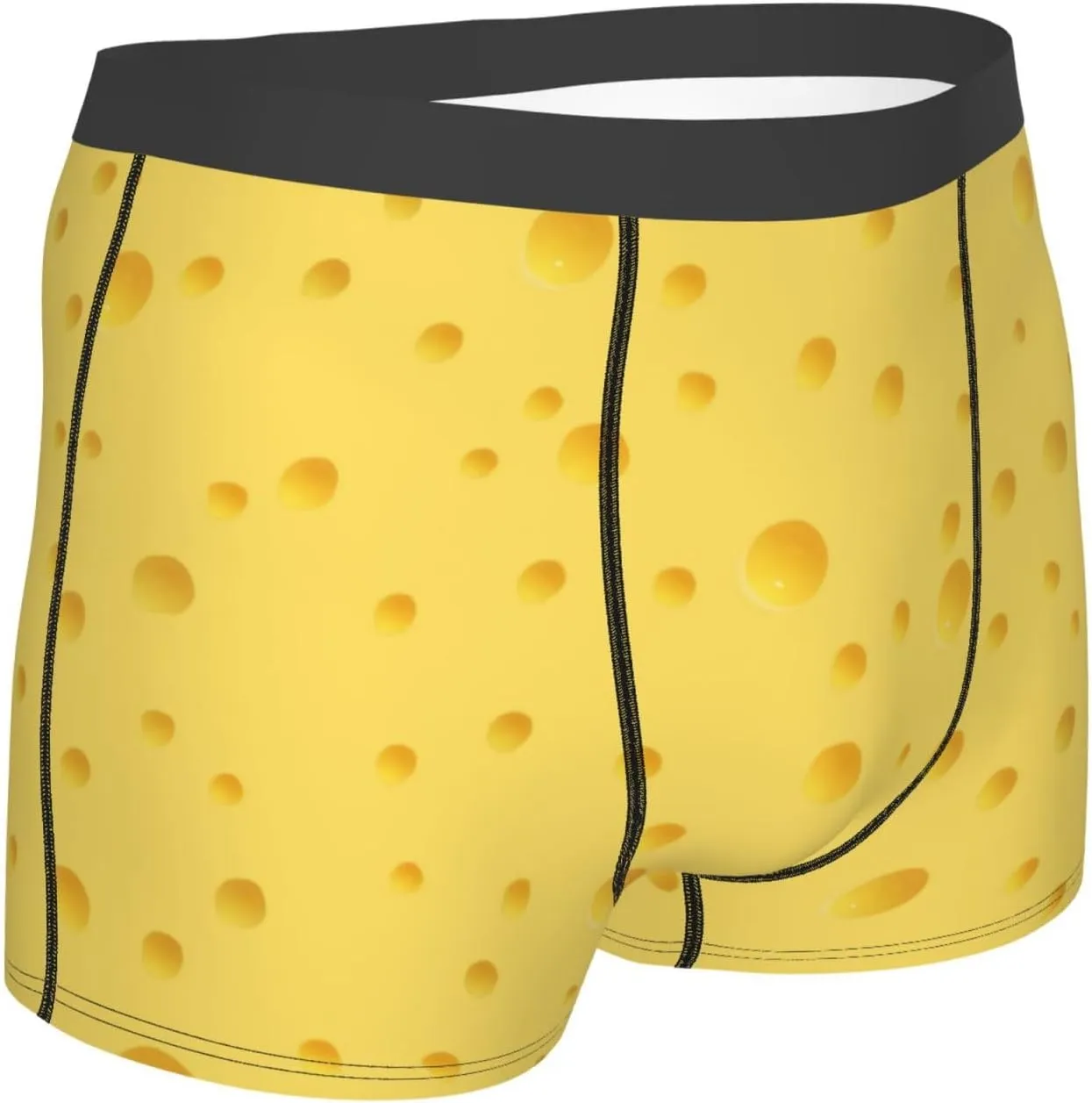 Mens Boxer Briefs Comfortable Breathable Underwear (Popcorn,)