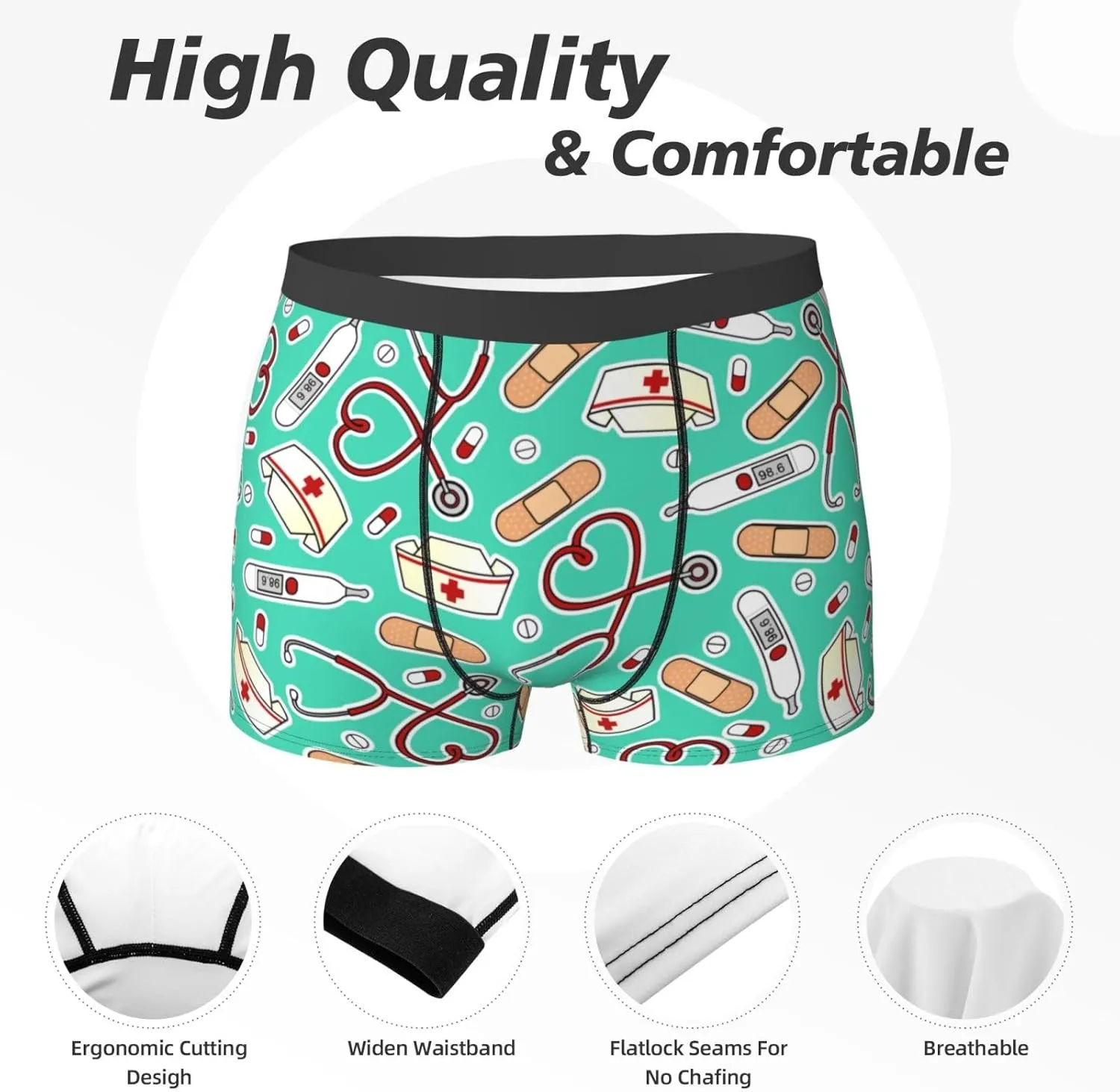 Men'S Boxer Briefs Soft Breathable Stretch Underwear