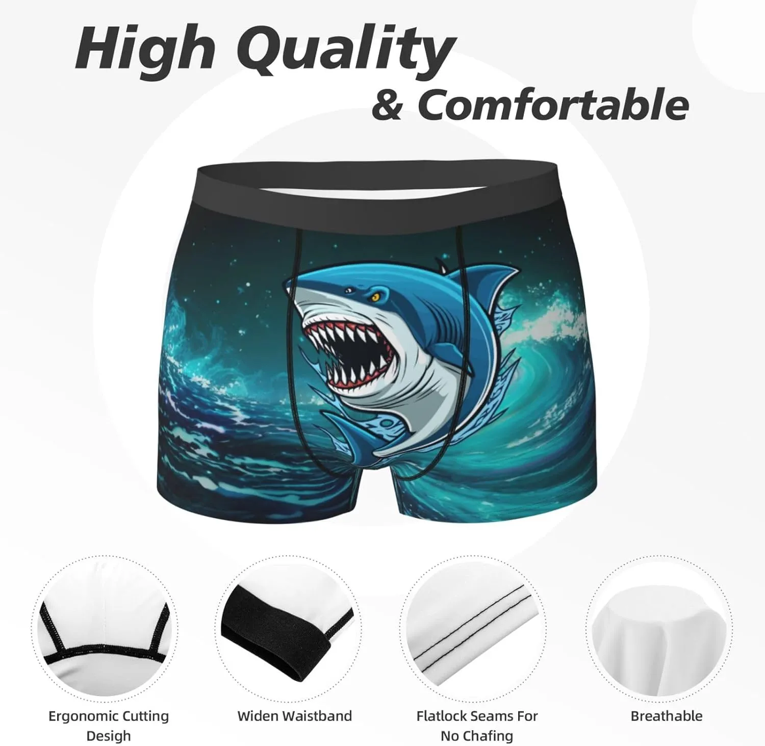 Men'S Boxer Briefs Soft Breathable Stretch Underwear